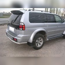 Защита заднего бампера (полноразмерная) 60 мм Mitsubishi Pajero Sport 1998-2008