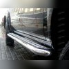 Пороги труба с алюминиевым листом 76 мм Mitsubishi Pajero Sport 2008-2013