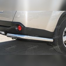 Защита заднего бампера "уголки" 60 мм Nissan X-Trail 2007-2010