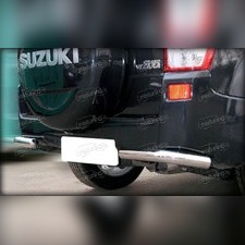 Защита заднего бампера "уголки" 60 мм Suzuki Grand Vitara 2005-2008