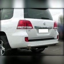 Защита заднего бампера (радиусная) 76 мм Toyota Land Cruiser 200 2007-2012