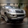 Дуга передняя по низу бампера (радиусная) 76 / 60 мм Toyota Land Cruiser Prado 120 2002-2009