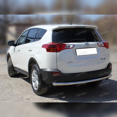 Защита заднего бампера (одинарная радиусная) 60 мм Toyota RAV 4 2012-2015