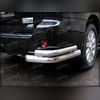 Защита заднего бампера "уголки" 76 / 53мм Toyota Sequoia 2008-2017