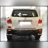 Защита заднего бампера, уголки (одинарные) 60 мм Toyota Highlander 2010-2013