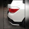 Защита заднего бампера (полноразмерная) 60 мм Toyota Highlander 2010-2013