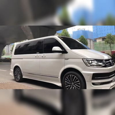 Элероны на пороги для Volkswagen T5 Multivan (ABT) под окрас "длинная база"