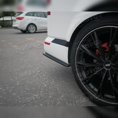 Элероны на задний бампер Volkswagen T6.1 Multivan 2020-2025 (2 части) чёрный