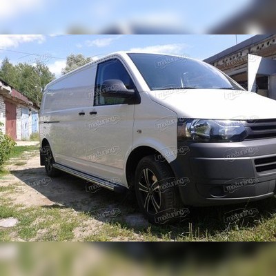 Пороги алюминиевые модель "Miranda" короткая база