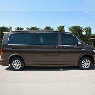 Верхние и нижние молдинги стекол Volkswagen T5 Caravelle 2003-2015 "длинная база, 1 сдвижная дверь"