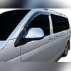 Накладки на зеркала Volkswagen T5 Transporter 2010-2015 (ABC хром)
