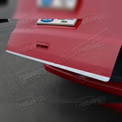 Накладка на нижнюю кромку крышки багажника Volkswagen T5 Multivan 2003-2015 (нержавеющая сталь)