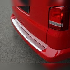 Накладка на задний бампер Volkswagen T5 Multivan 2003-2015 (нержавеющая сталь)