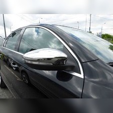 Накладки на зеркала Volkswagen Scirocco 2009-2017 (Нержавеющая сталь)