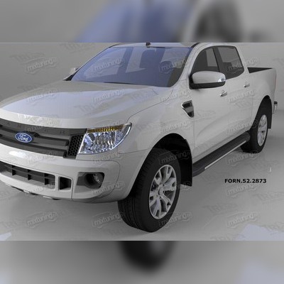 Комплект алюминиевых порогов, модель "Onyx"