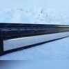 Комплект алюминиевых порогов, модель "Onyx" (длинная база)