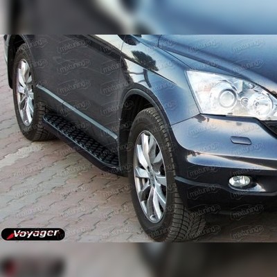 Комплект алюминиевых порогов, модель "HITIT CARBON"