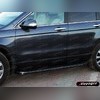 Комплект алюминиевых порогов, модель "HITIT CARBON"
