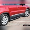 Комплект алюминиевых порогов, модель "HITIT CARBON"