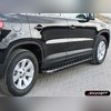 Комплект алюминиевых порогов, модель "HITIT CARBON"
