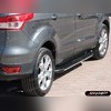 Комплект алюминиевых порогов, модель "Olimpos black "