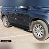 Комплект алюминиевых порогов, модель "Olimpos black "