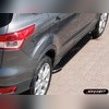 Комплект алюминиевых порогов, модель "Olimpos black "