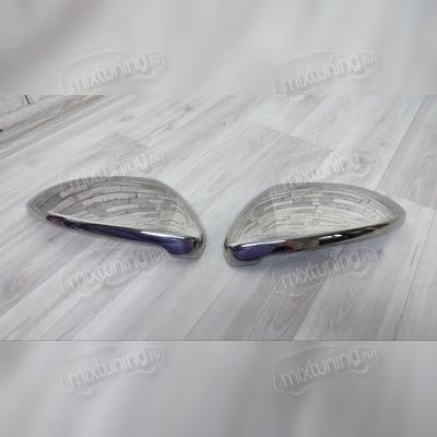 Накладки на зеркала (нержавеющая сталь) Volkswagen Golf 7 2012-2021
