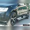 Комплект алюминиевых порогов (серебристого цвета), модель "ANATOLIA GOLD"