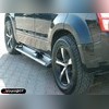 Комплект алюминиевых порогов (серебристого цвета), модель "ANATOLIA GOLD"