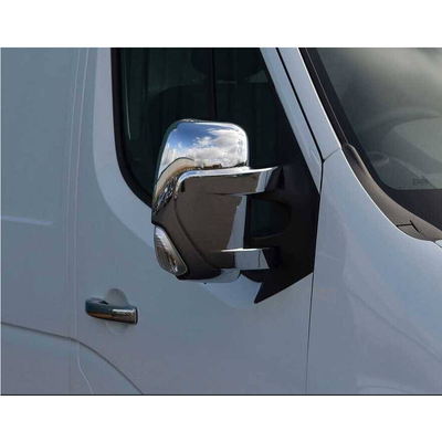 Накладки на зеркала Renault Master 2010-2024 (хром)
