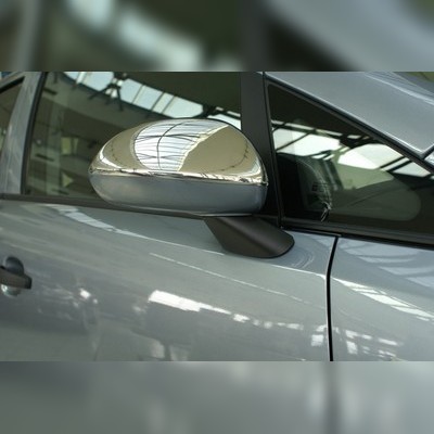 Накладки на зеркала (нержавеющая сталь) Opel Corsa D / E 2006-2019