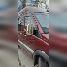 Накладки на зеркала Mercedes Sprinter W906 2006-2018 (нержавеющая сталь)