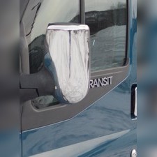 Накладки на зеркала Ford Transit 2000-2014 (нержавеющая сталь)