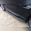 Пороги, подножки, ступени Land Rover Range Rover Sport 2013-2022 (OEM Style) с Надписью