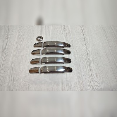 Накладки на дверные ручки Ford Tourneo Custom 2012-2023 (+накладка на замок)