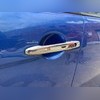 Накладки на дверные ручки (нержавеющая сталь) Mitsubishi Lancer X 2007-2017