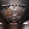Защита днища Jeep Grand Cherokee 2010-2022 (алюминий 4 мм) состоит из 7ми частей