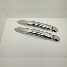 Накладки на дверные ручки (нержавеющая сталь) (HB 3D/COUPE/CC) (2 шт) Renault Megane II 2004-2009