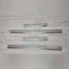 Накладки на пороги с логотипом модели Seat Leon 2000 - 2009 (нержавеющая сталь)