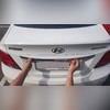 Накладка на крышку багажника Hyundai Solaris 2010-2014