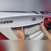 Накладка на крышку багажника Hyundai Solaris 2010-2014