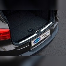 Накладка на порог багажника Volkswagen Tiguan 2007-2016 (полированная нержавеющая сталь)