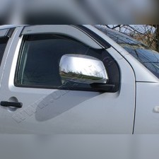 Накладки на зеркала (нержавеющая сталь) Nissan Navara 2006-2015