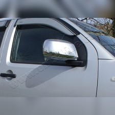 Накладки на зеркала Nissan Navara 2006-2015 (нержавеющая сталь)