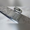 Накладка на задний бампер с загибом Volkswagen Caddy 2003-2015 (нержавеющая сталь)