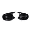 Накладки на зеркала BMW 1 E81/E82/E87/E88 2007-2011 (чёрный глянец)