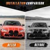 Воздухозаборники в передний бампер BMW M3 G80 20-25 M-Performance (чёрные)