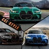 Воздухозаборники в передний бампер BMW M3 G80 20-25 M-Performance (чёрные)