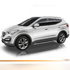 Комплект оригинальных порогов на Hyundai Santa-Fe DM с 2012 по 2018